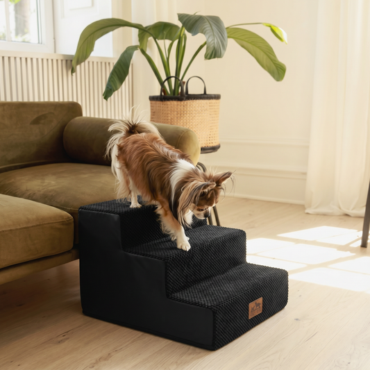 3-Step Non-Slip Right-Angle Pet Stairs