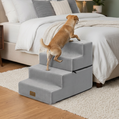 4-Step Foldable Right-Angle Pet Stairs
