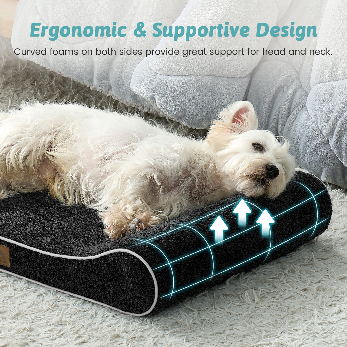 All Seasons Boat-Shaped Scratch-Resistant Dog Bed