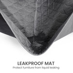 Leakproof cooling pet mat, protecting furniture from liquid leaking.