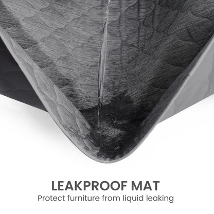 Leakproof cooling pet mat, protecting furniture from liquid leaking.#color_Dark Grey