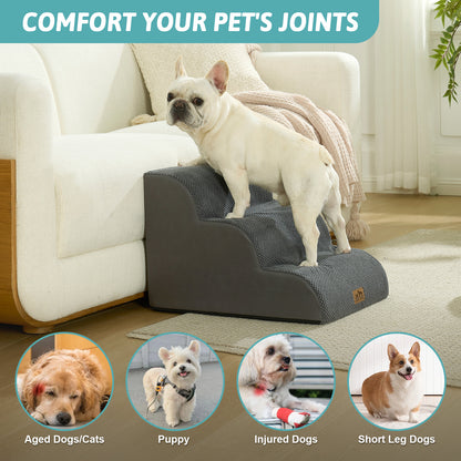 3-Step Extra Wide Curved Pet Stairs