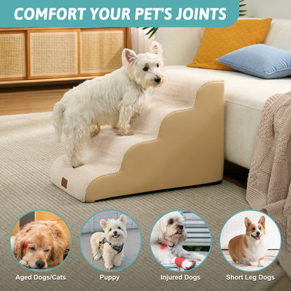 4-Step Extra Wide Curved Pet Stairs