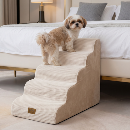 5-Step Extra Wide Curved Pet Stairs