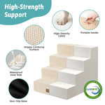 Cozy Kiss pet stairs with high-density foam and anti-slip bottom