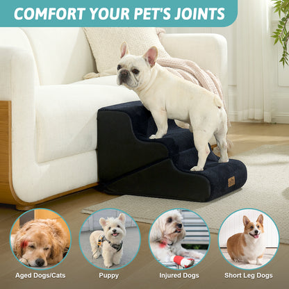 3-Step 2-in-1 Pet Stairs with Ramp Mode