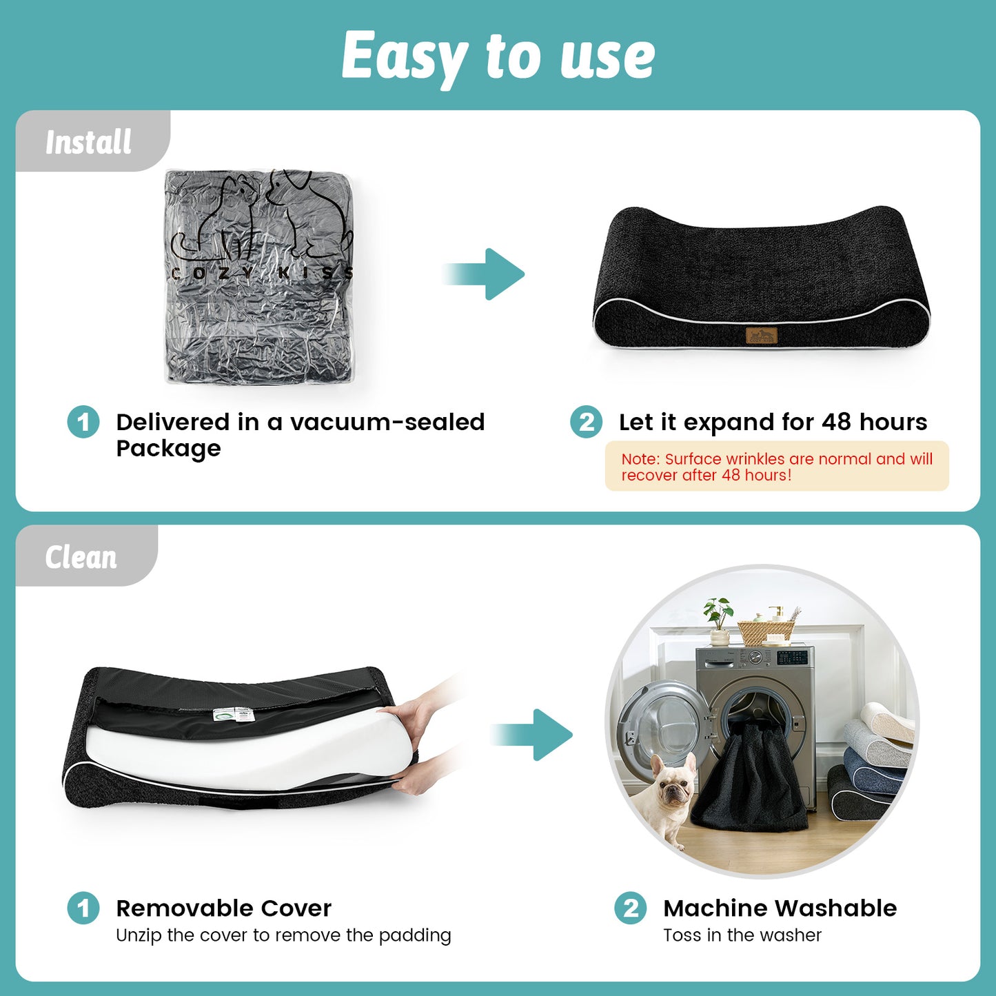 All Seasons Boat-Shaped Scratch-Resistant Dog Bed