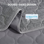 Close up of Cozy Kiss cooling pet blanket with Q-Max>0.46.