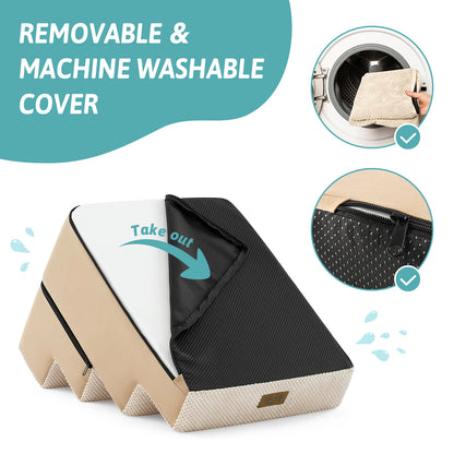 4-Step Foldable Right-Angle Pet Stairs
