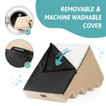 Removable machine-washable cover on Cozy Kiss Right-Angle Pet Stairs 