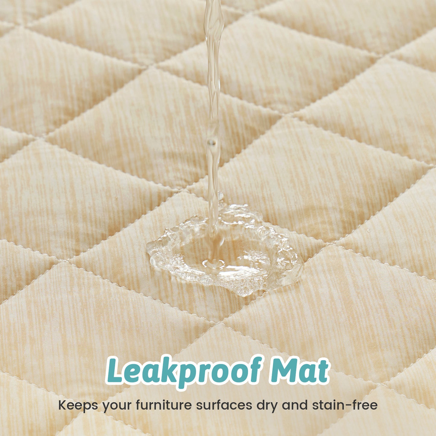 Diamond-Quilted Leakproof Cooling Couch Cover