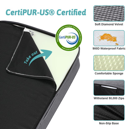 All Seasons L-Shaped Scratch-Resistant Dog Bed