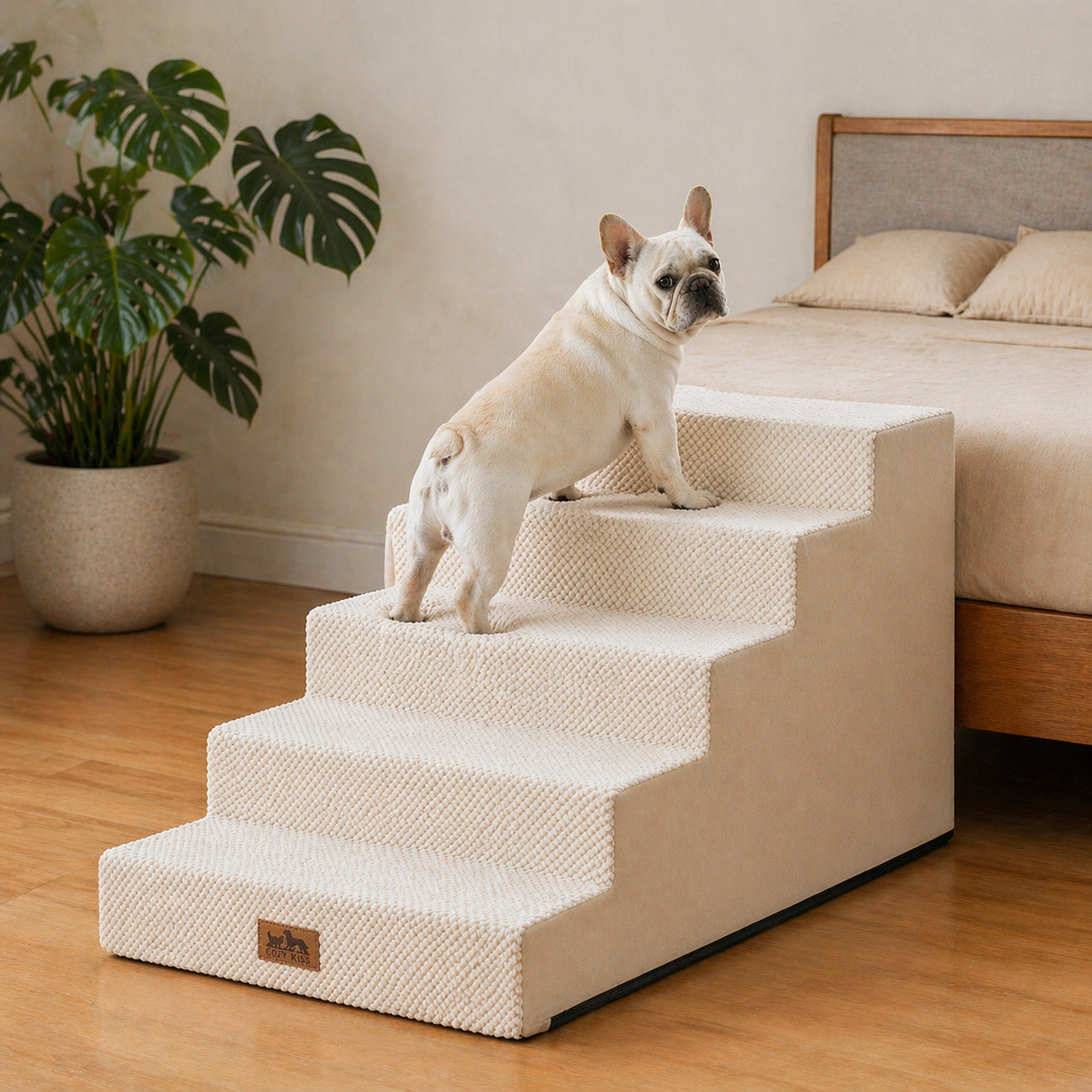 5-Step Extra Wide Right-Angle Pet Stairs