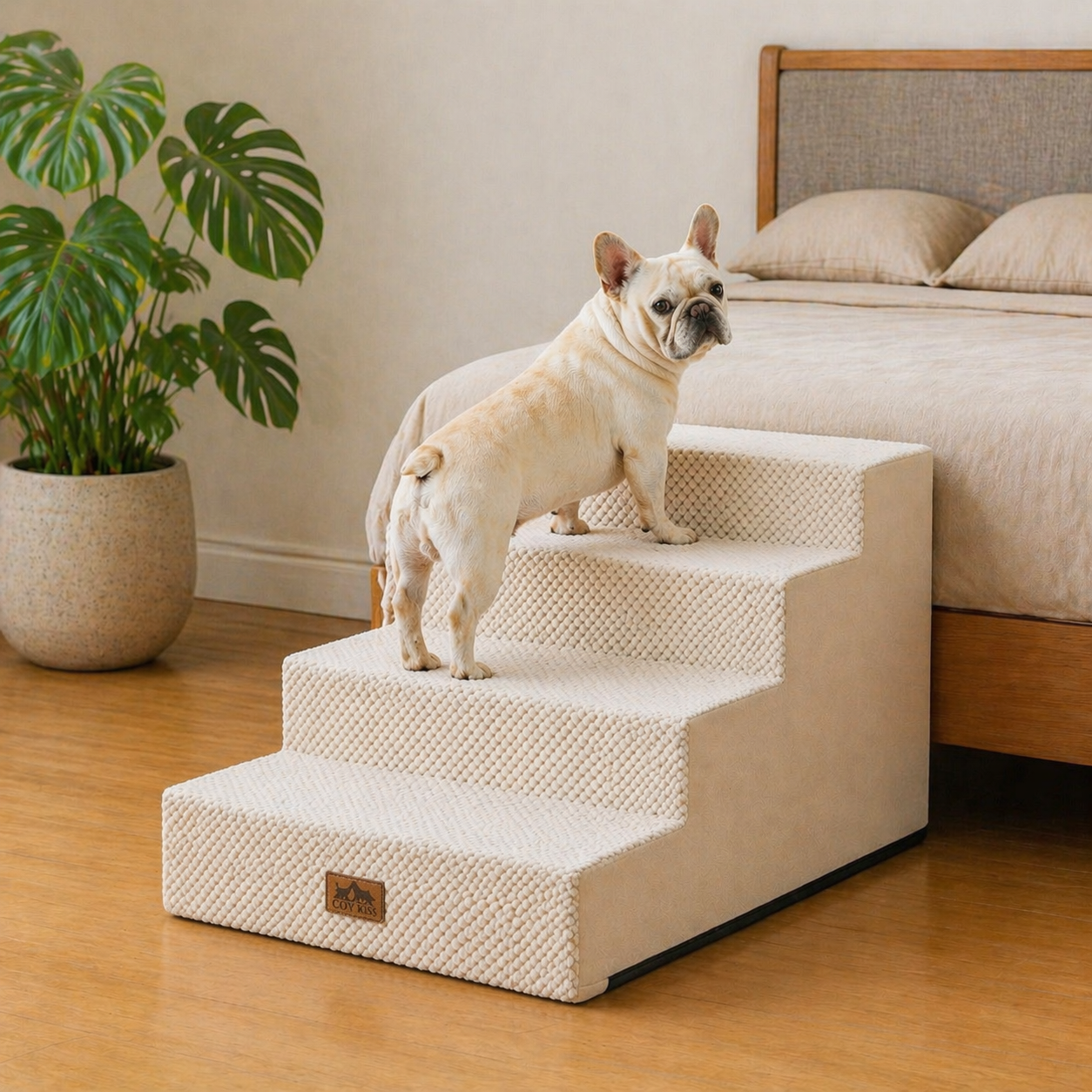 4-Step Extra Wide Right-Angle Pet Stairs