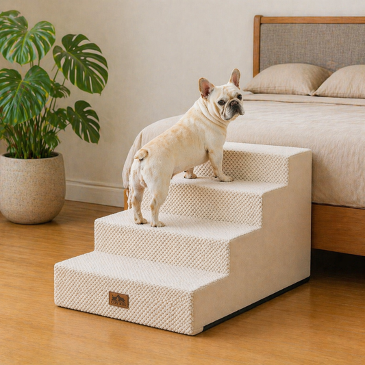 4-Step Extra Wide Right-Angle Pet Stairs