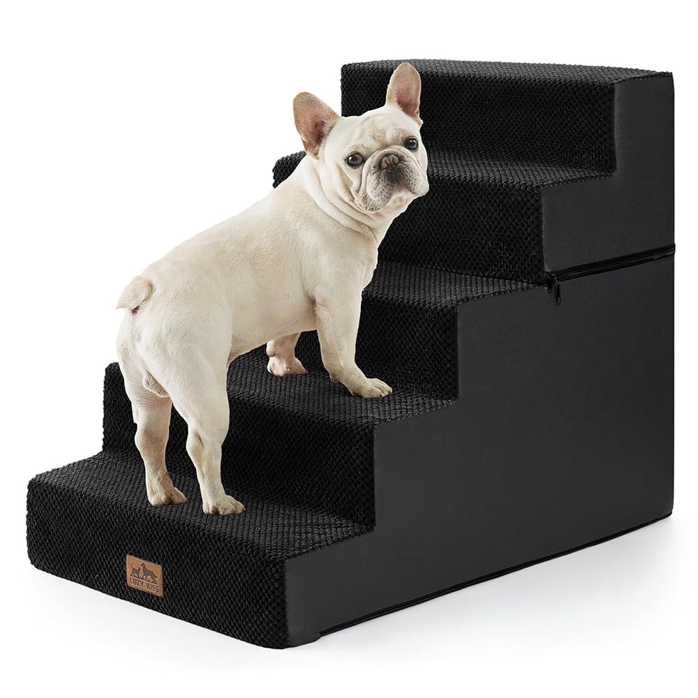5-Step Extra Wide Foldable Right-Angle Pet Stairs