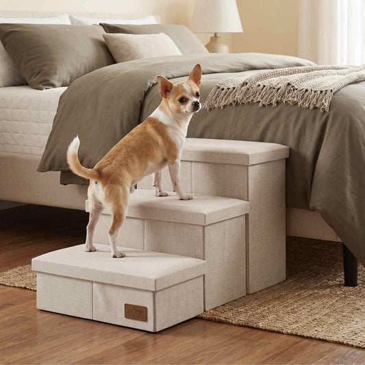 3-Step Space-Saving Storage Pet Stairs